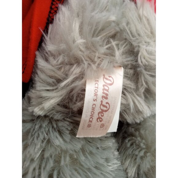 Dan Dee Heart Throb Teddy Bear Red Black Hoodie 12 In Valentines Gift Soft Plush - Picture 8 of 15